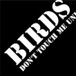画像2: BIRDS OF PREY【 カッティングステッカー 】ホワイト【S】 (2)