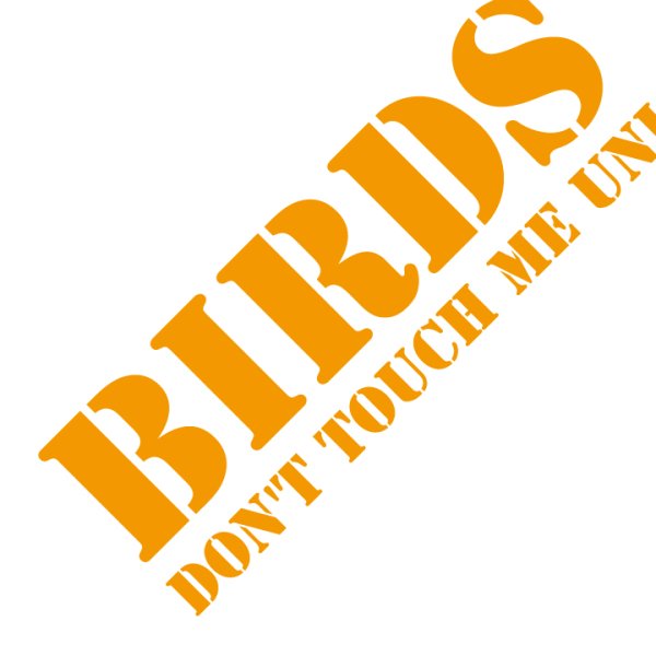 画像1: BIRDS OF PREY【 カッティングステッカー 】オレンジ【S】 (1)