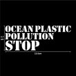 画像2: OCEAN PLASTIC POLLUTION STOP【 カッティングステッカー 】ホワイト【S】 (2)