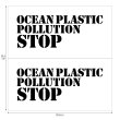 画像2: OCEAN PLASTIC POLLUTION STOP 【 ステンシルシート 】 (2)