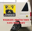 画像3: 【 WILDLIFE PROTECTION 野生動物保護活動支援中 】マグネットステッカー (3)