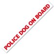 画像1: 【 POLICE DOG ON BOARD 】マグネットステッカー W500 (1)