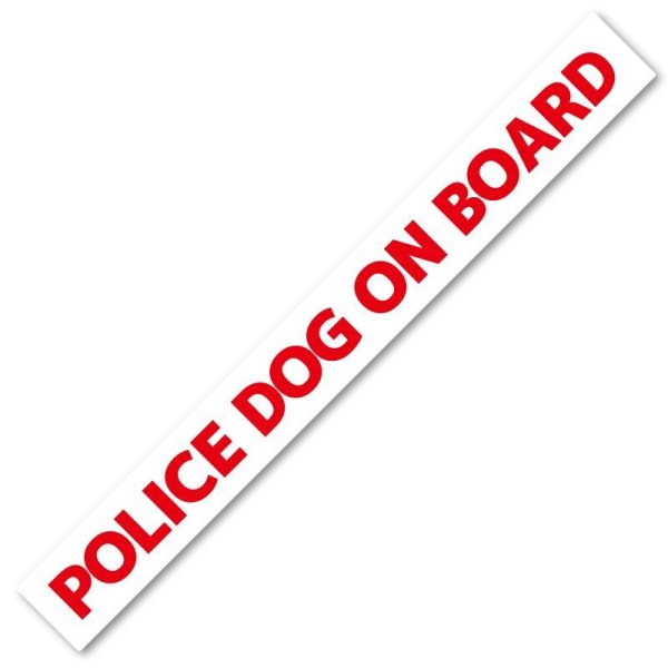 画像1: 【 POLICE DOG ON BOARD 】マグネットステッカー W500 (1)