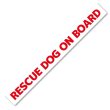 画像1: 【 RESCUE DOG ON BOARD 】マグネットステッカー W500 (1)