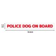 画像2: 【 POLICE DOG ON BOARD 】マグネットステッカー W500 (2)