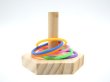 画像1: 色識別能力/知育玩具:インコ・オウム用カラースタッキング (1)
