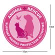 画像2: 保護犬・保護猫 救済支援ステッカー:Pink (2)